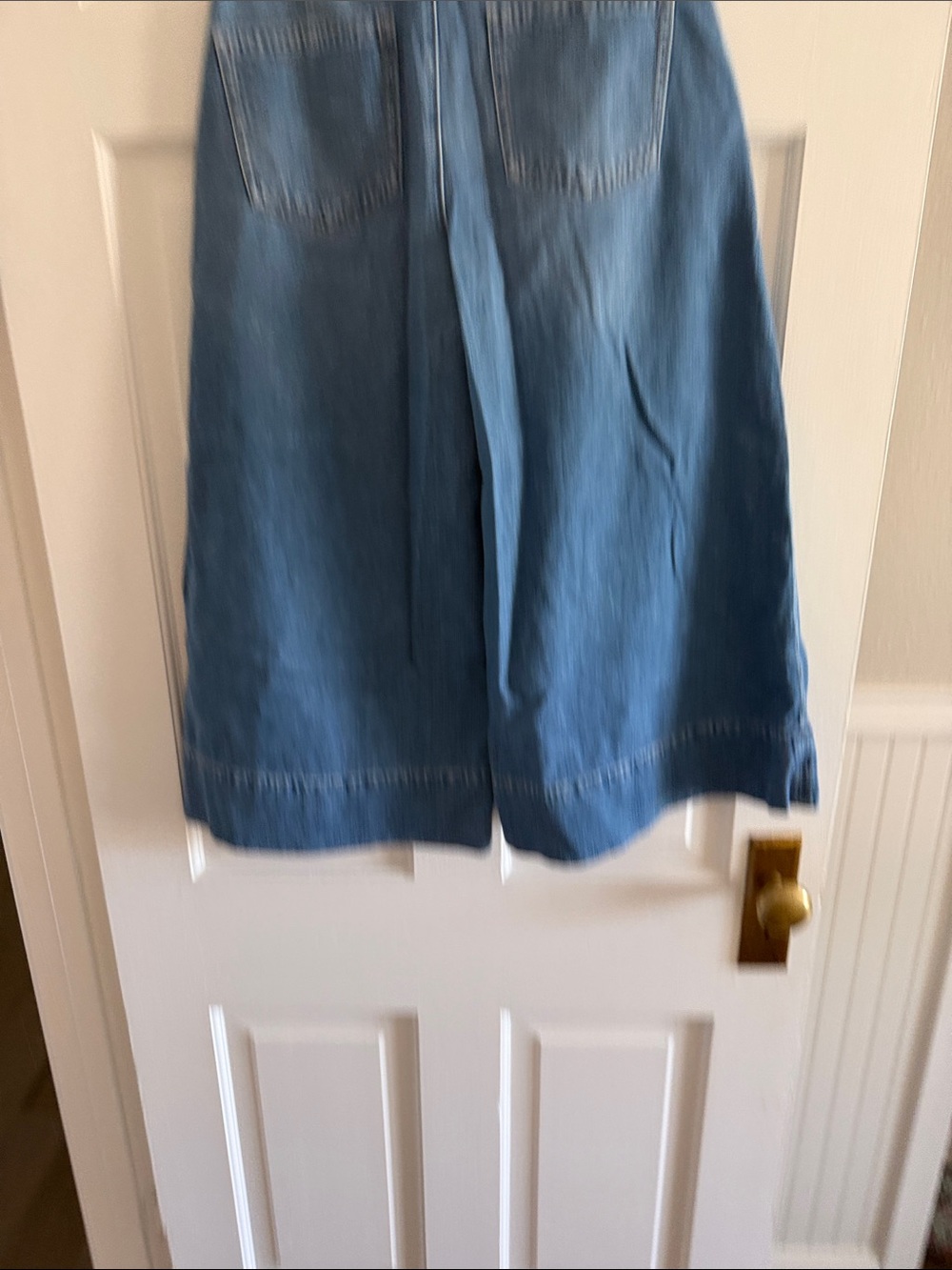 We The Free Mid-Blue Wide-Leg Cropped Denim Jeans - Picture 5 of 5